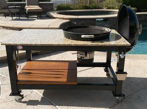 custom weber grill table brian alan tables grill table table