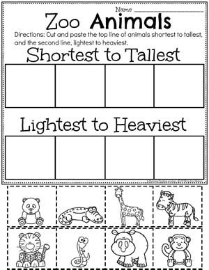 printable zoo animals worksheets pre  printable preschool