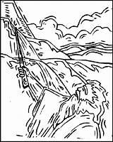 Moses Strikes Meribah sketch template
