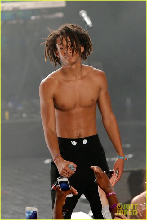 Jaden Smith Looks Stunning Shirtless In A Skirt With A Flower In His