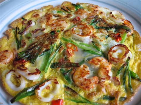 sumptuous flavours korean seafood pancake haemul pajeon