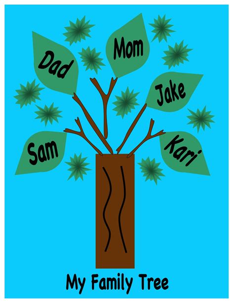 sola sunday school archive activity  lesson  family tree craft