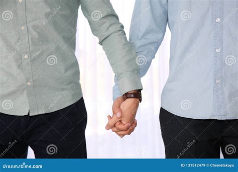Gay Couple Holding Hands Stock Image Image Of Lifestyle 131512479
