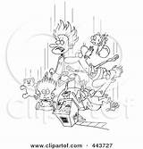 Family Members Cartoon Clipart Dropping Outline Illustration Clip Toonaday Royalty Rf 2021 Clipground sketch template