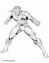 Coloring Men Cyclops Pages Colouring Sheet Marvel sketch template