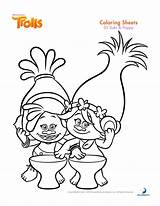 Trolls Pages Coloring Disney Getcolorings Printable sketch template