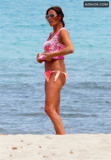 Melanie Sykes Sexy After Having Breakfast At A Beach Club In Mallorca