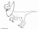 Coloring Pages Jurassic Fallen Kingdom Dilophosaurus Dinosaur Printable Kids sketch template