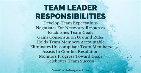 skills  team leader  master smart church management