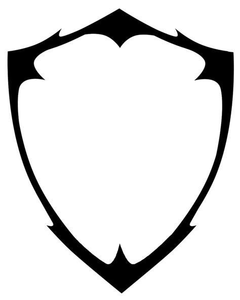 blank shield logo vector hq png image freepngimg