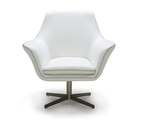 modern white leather swivel lounge chair fort worth texas vig casa poli