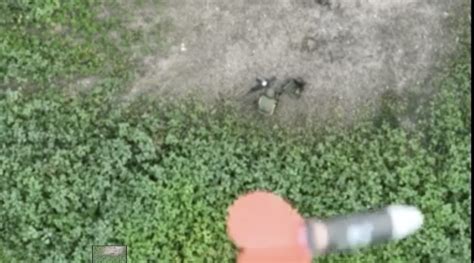 ukraine drone drops grenade  russian  number