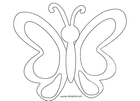 simple butterfly coloring page  getcoloringscom  printable