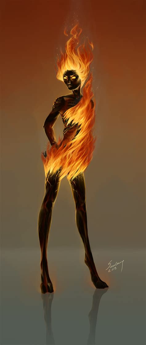 flame atronach by sceolang on deviantart fire art art