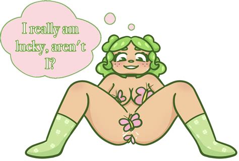 Rule 34 1girls Blush Breasts Butterflies Clover Ii Female Green