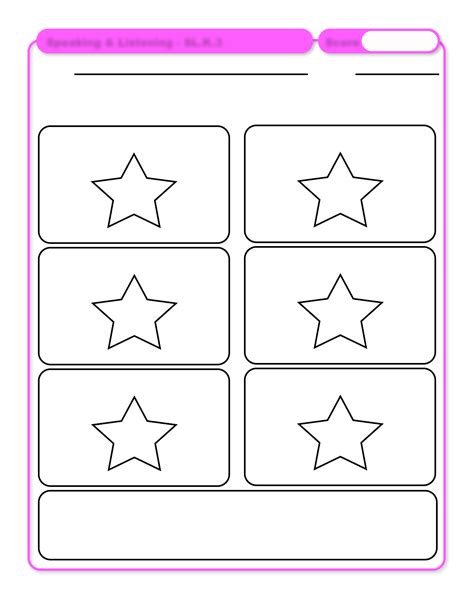 kindergarten common core sheet template   page