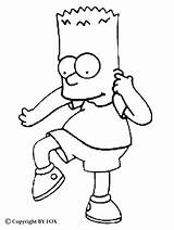 Coloring Pages Bart Simpson Getcolorings Skateboarding Color sketch template