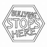 Bullying Coloring Pages Anti Sign Stop Kids Activities Worksheets Drawing Color Posters Stops Bully School Thecolor Sheets Printable Colouring Way sketch template
