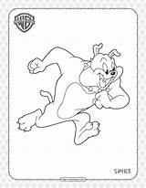 Tom Spike Toots Coloringoo Bulldog sketch template