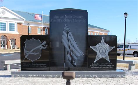 spotsylvania county sheriff s office law enforcement memorial front