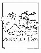 Columbus Coloring Christopher Pages Activities Pinta Santa Maria Kids Nina Drawing Print Kindergarten Woojr Library Printer Send Button Special Only sketch template