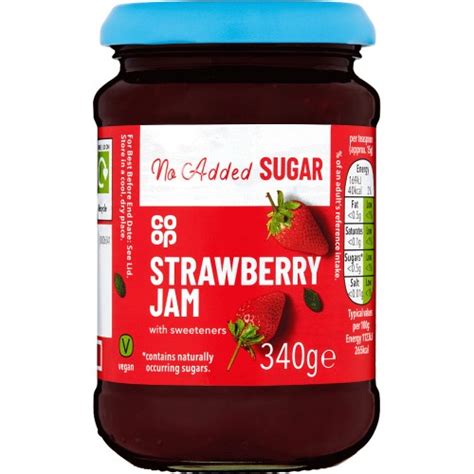 coop strawberry jam  sweeteners  compare prices   buy trolleycouk