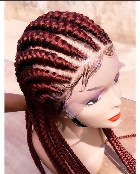 braided wig braided cornrow wig braided wigs with lace etsy