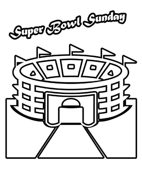 printable super bowl coloring pages