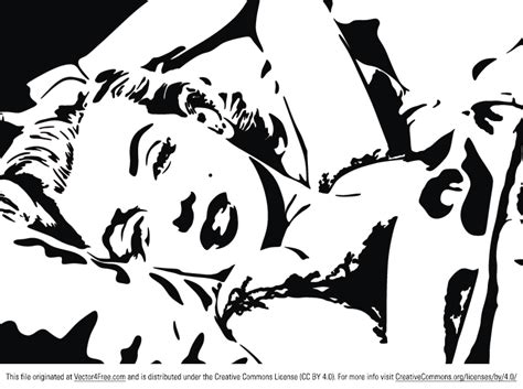 Free Marilyn Monroe Vector Portrait