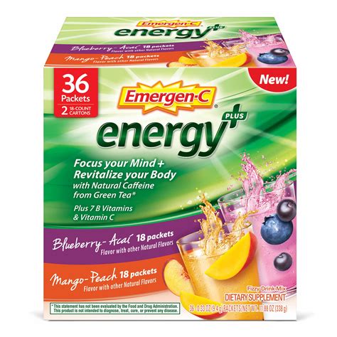 emergen  energy fizzy drink mix packets  pk ct walmartcom