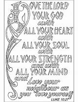 Luke Abda Commandment Acts Wort Commandments Verses Scriptures Coloringhome Soul Gospel Kunjungi Psalm Kjv sketch template