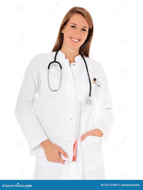 attractive young med student stock image image  physician positive
