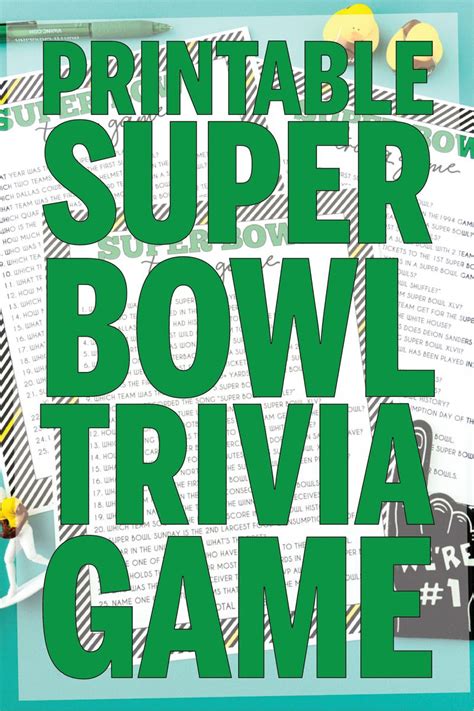 super bowl trivia games printable