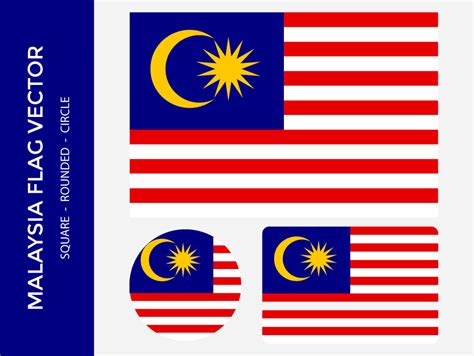 malaysia flag vector frebers