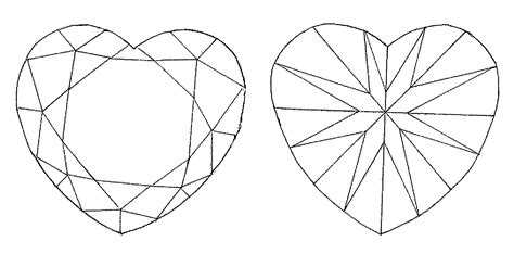 usds heart shaped diamond  similar article diamond drawing