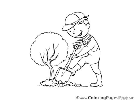 gardener coloring pages