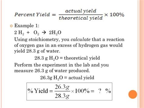 significance  percent yield  theoretical yield calculator