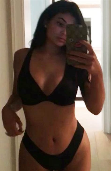 kylie jenner shows off eye popping cleavage in sexy