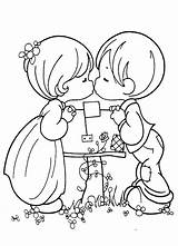 Precious Moments Coloring Pages Kids Printable Valentine Print Friends Cartoons Couple Christmas Printables Baby Adult Nativity Cute Drawing Books Color sketch template