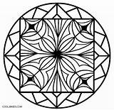 Coloring Pages Kaleidoscope Kids Printable Optical Illusion Cool2bkids Clip sketch template