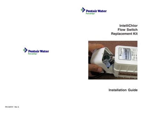 intellichlor flow switch replacement kit installation guide