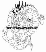 Shenron Orco05 Lineart sketch template
