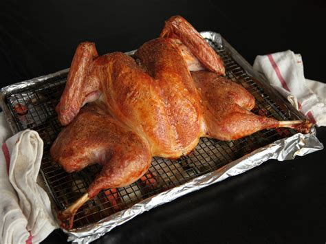 crisp skinned spatchcocked butterflied roast turkey with gravy recipe