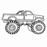Truck Monster Coloring Pages Trucks Trailer Drawing Tow Printable Chevy Tractor Para Semi Swat Kids Grave Dodge Color Colorear Lowrider sketch template