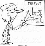 Pointing Foot Toonaday sketch template
