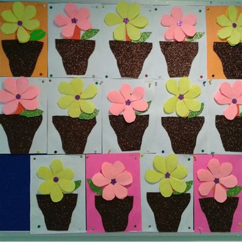 flower craft idea  kids crafts  worksheets  preschool