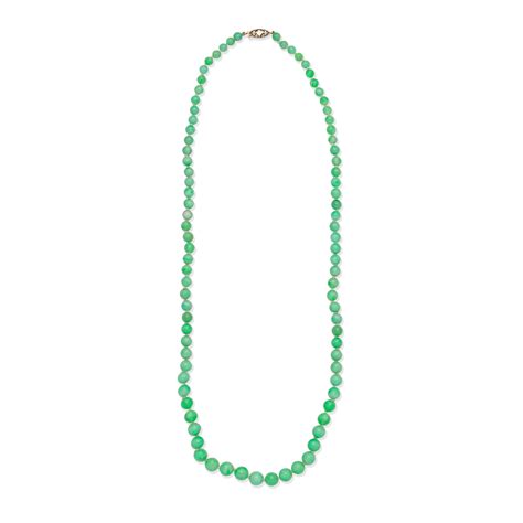 bonhams jade bead necklace