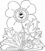 Coloring Pages Flower Spring Flowers Mothers Color Kids Colorear Mother Cartoon Flores Para Colouring Dibujos Naturaleza Book Printable La Welcome sketch template