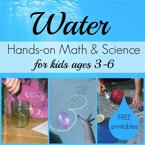 water math science activities  kids ages    measured mom