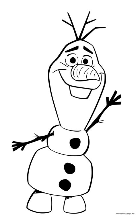 olaf coloring page printable